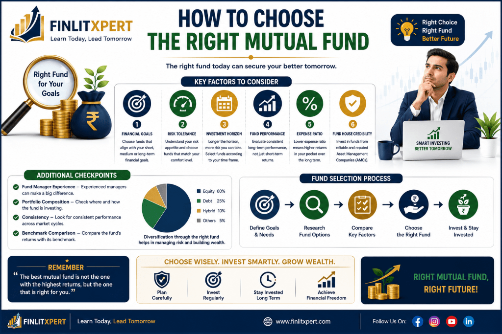 How to Choose the Right Mutual Fund Based on Financial Goals, Risk and Investment Horizon
