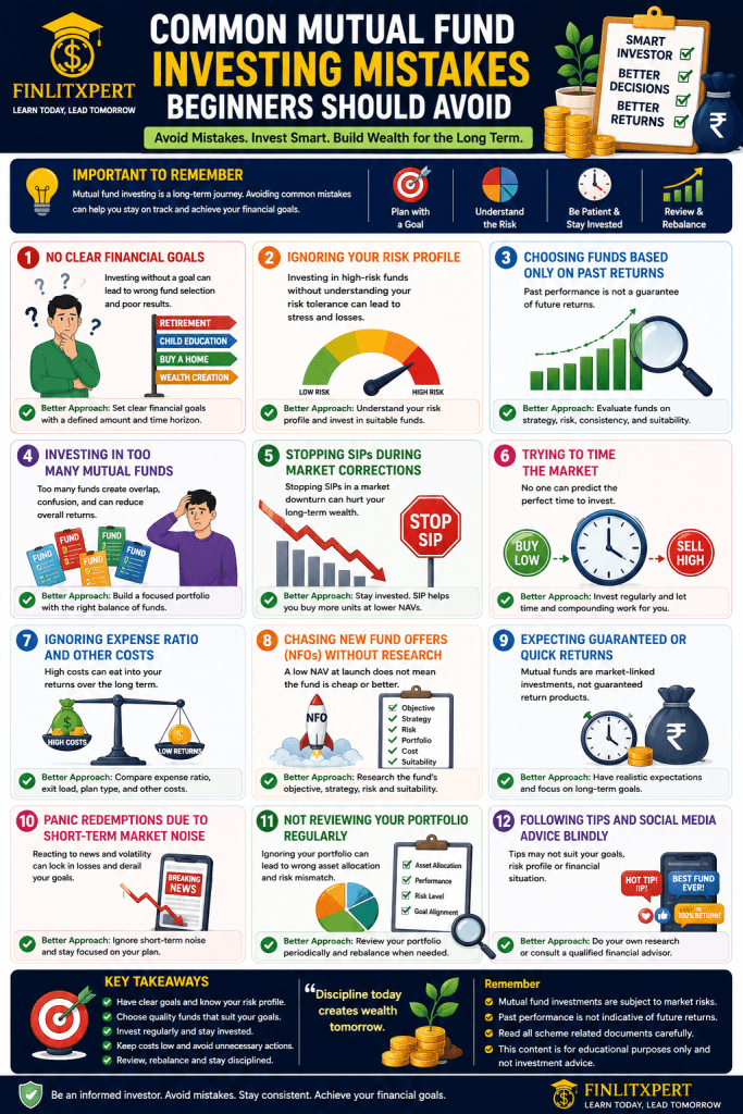 Common Mutual Fund Investing Mistakes Beginners Should Avoid – 12 Mistakes and Better Investment Practices