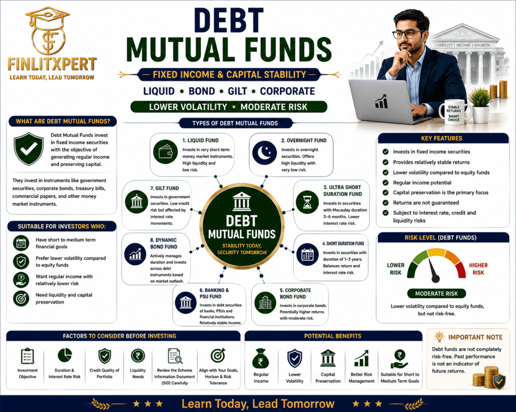 Debt Mutual Funds Investing in Bonds and Fixed Income Securities