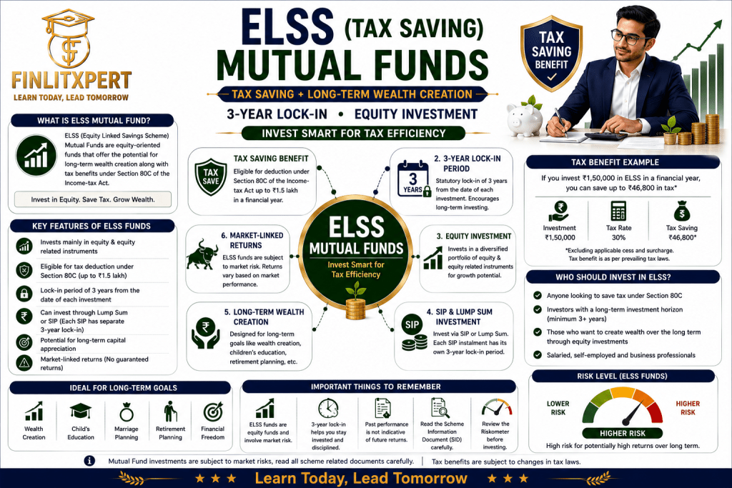 ELSS Mutual Funds for Tax Saving and Long-Term Equity Investment
